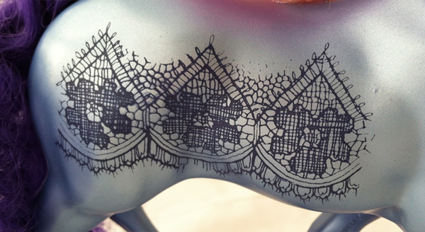 Navy Lace Design Right