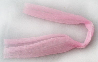 Pink Chiffon Tail Scarf