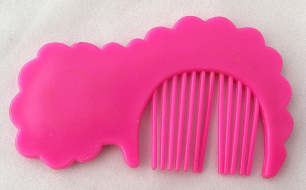 Hot Pink Bow Comb Back
