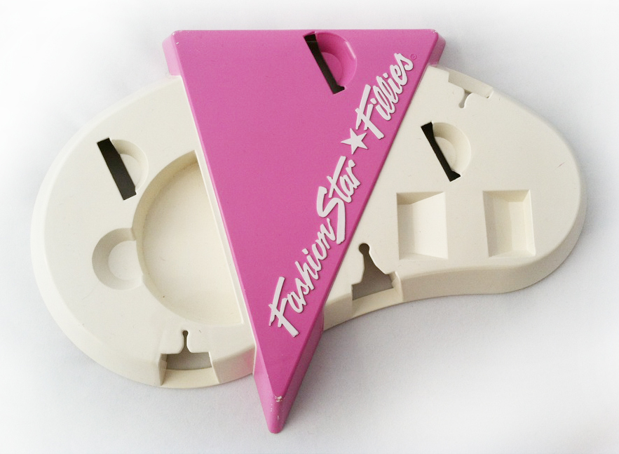 White and Purple Styling Stand