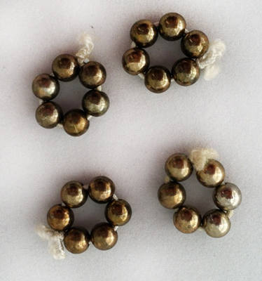 Gold Beaded Anklets